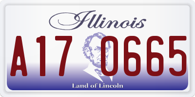IL license plate A170665