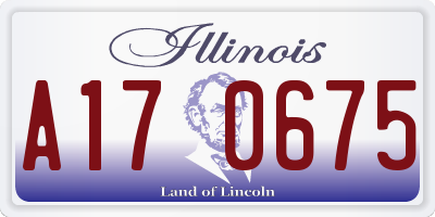 IL license plate A170675