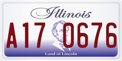 IL license plate A170676