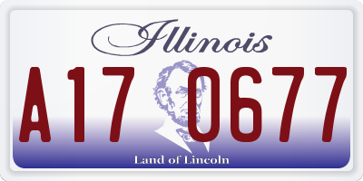 IL license plate A170677