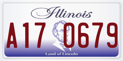IL license plate A170679
