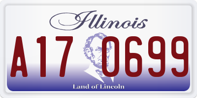 IL license plate A170699