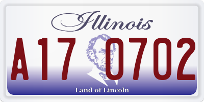 IL license plate A170702