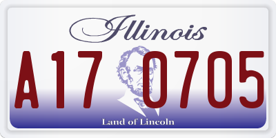 IL license plate A170705