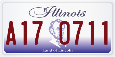 IL license plate A170711