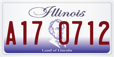 IL license plate A170712