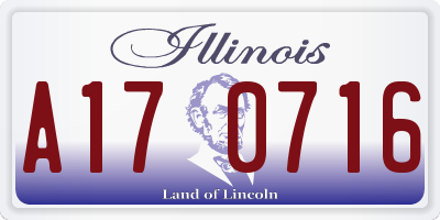 IL license plate A170716