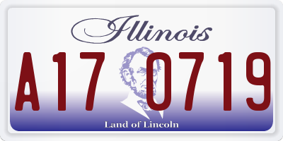 IL license plate A170719