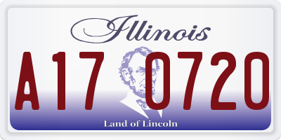 IL license plate A170720