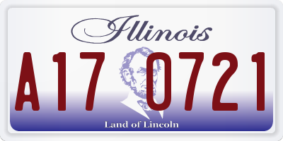 IL license plate A170721