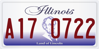 IL license plate A170722