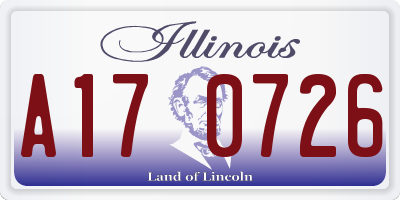 IL license plate A170726