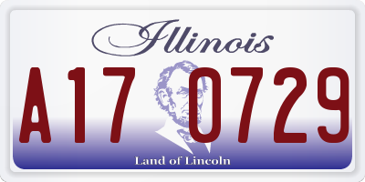 IL license plate A170729