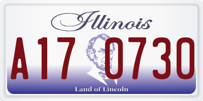IL license plate A170730