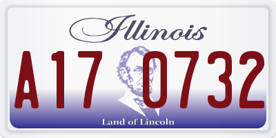 IL license plate A170732