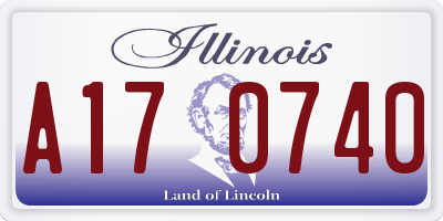 IL license plate A170740