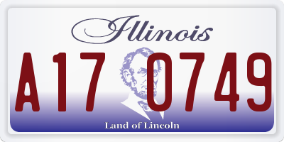 IL license plate A170749