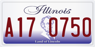 IL license plate A170750