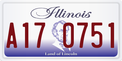 IL license plate A170751