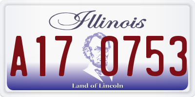IL license plate A170753