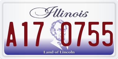 IL license plate A170755