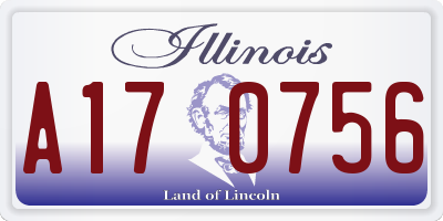 IL license plate A170756