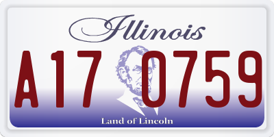 IL license plate A170759