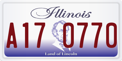 IL license plate A170770