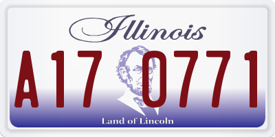 IL license plate A170771