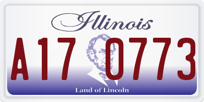 IL license plate A170773