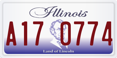 IL license plate A170774