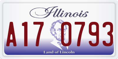 IL license plate A170793