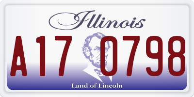 IL license plate A170798