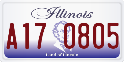 IL license plate A170805
