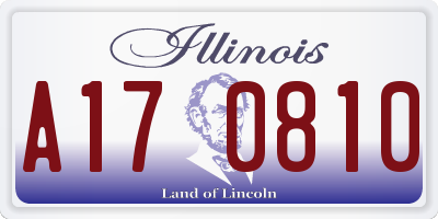 IL license plate A170810