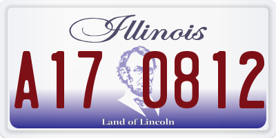 IL license plate A170812