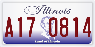 IL license plate A170814