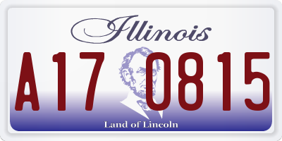 IL license plate A170815