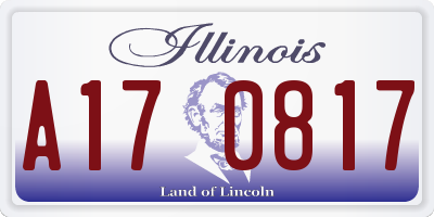 IL license plate A170817
