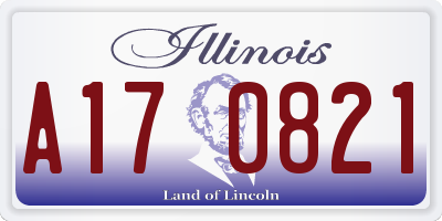 IL license plate A170821