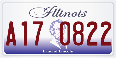 IL license plate A170822