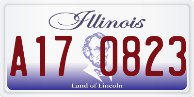 IL license plate A170823