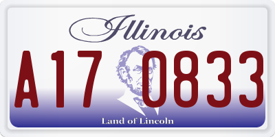 IL license plate A170833