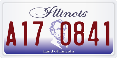 IL license plate A170841
