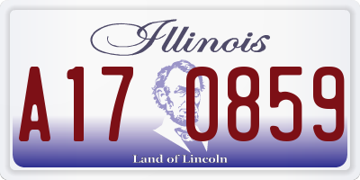 IL license plate A170859