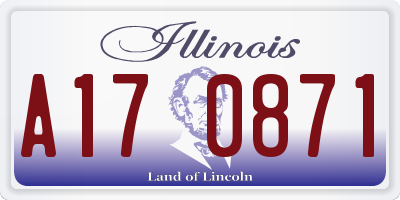 IL license plate A170871