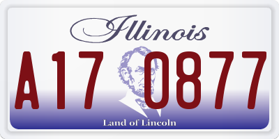 IL license plate A170877