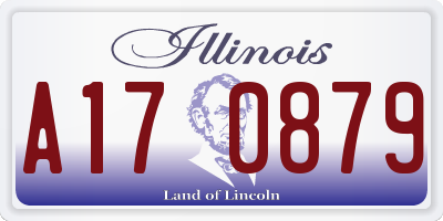 IL license plate A170879