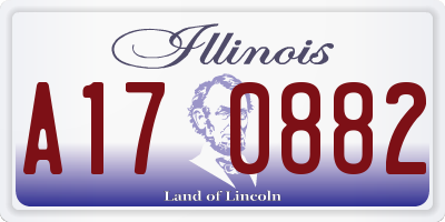 IL license plate A170882