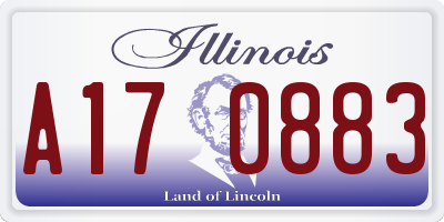 IL license plate A170883